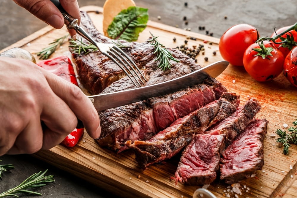 Cote de boeuf réalisée avec le four à bois
