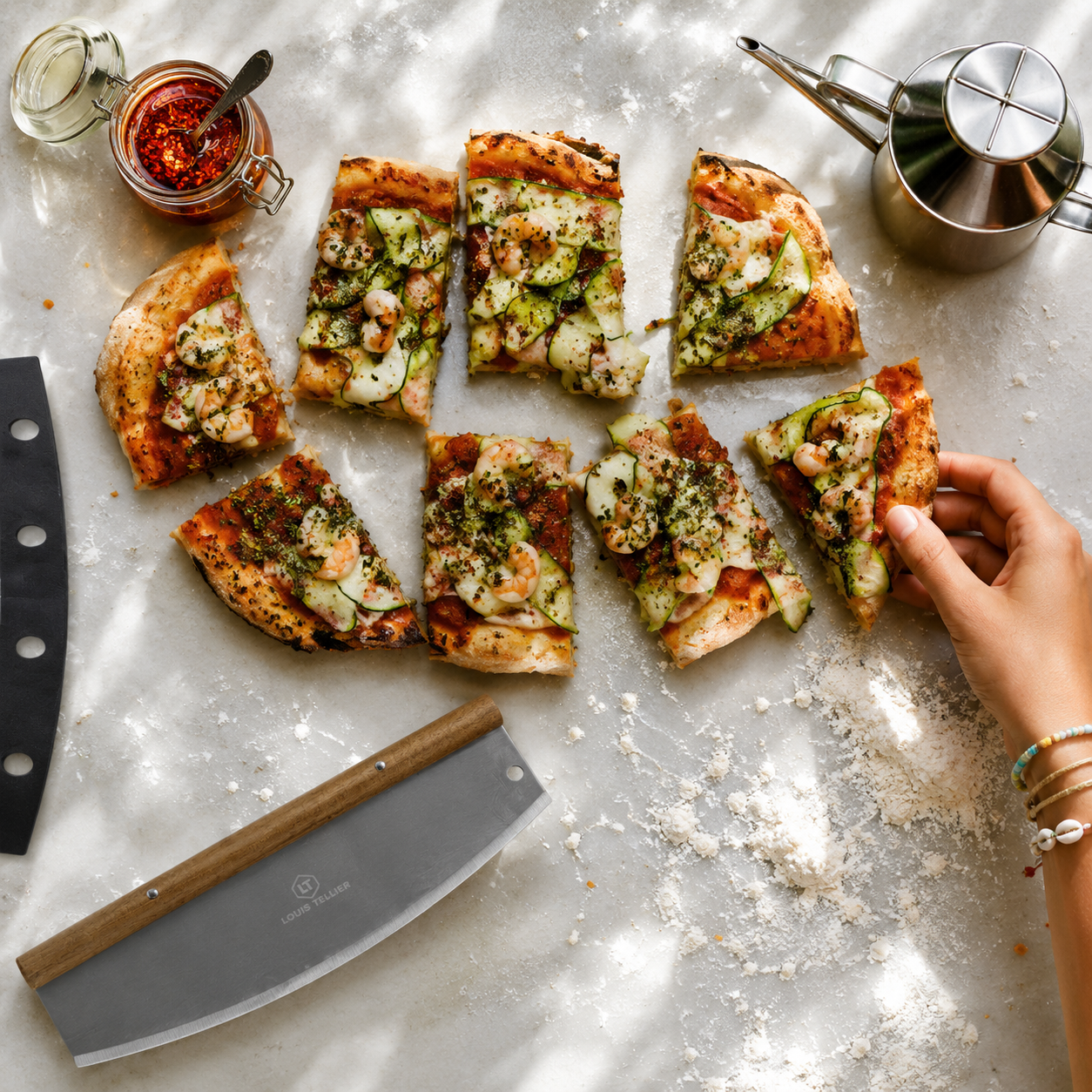 Berceuse coupe-pizza 35 cm