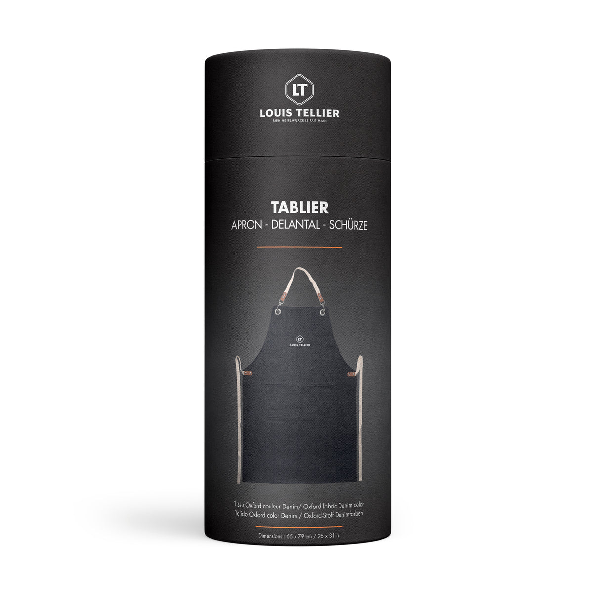 Tablier de cuisine et pâtisserie couleur denim