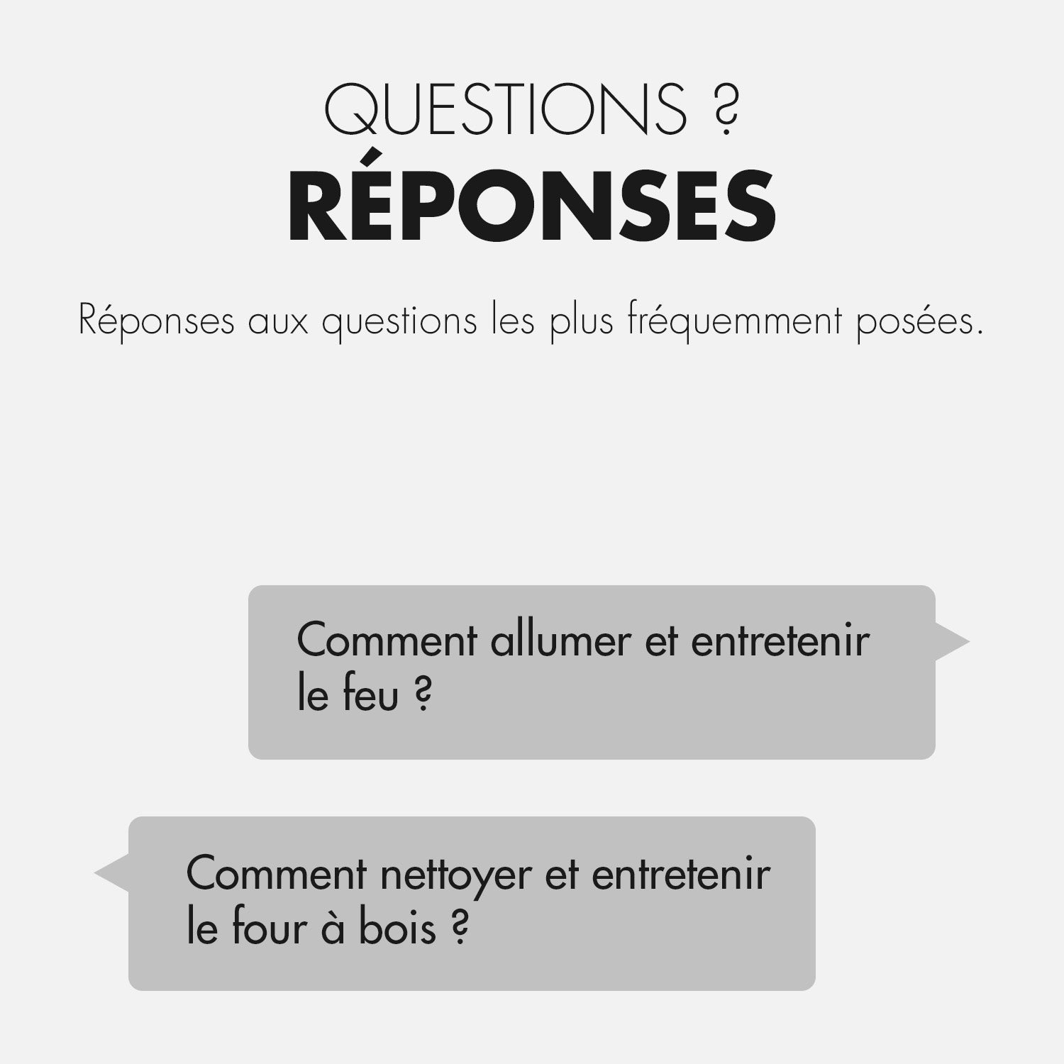 Les questions et réponses les plus fréquemment posées sur le four à bois MARCEL