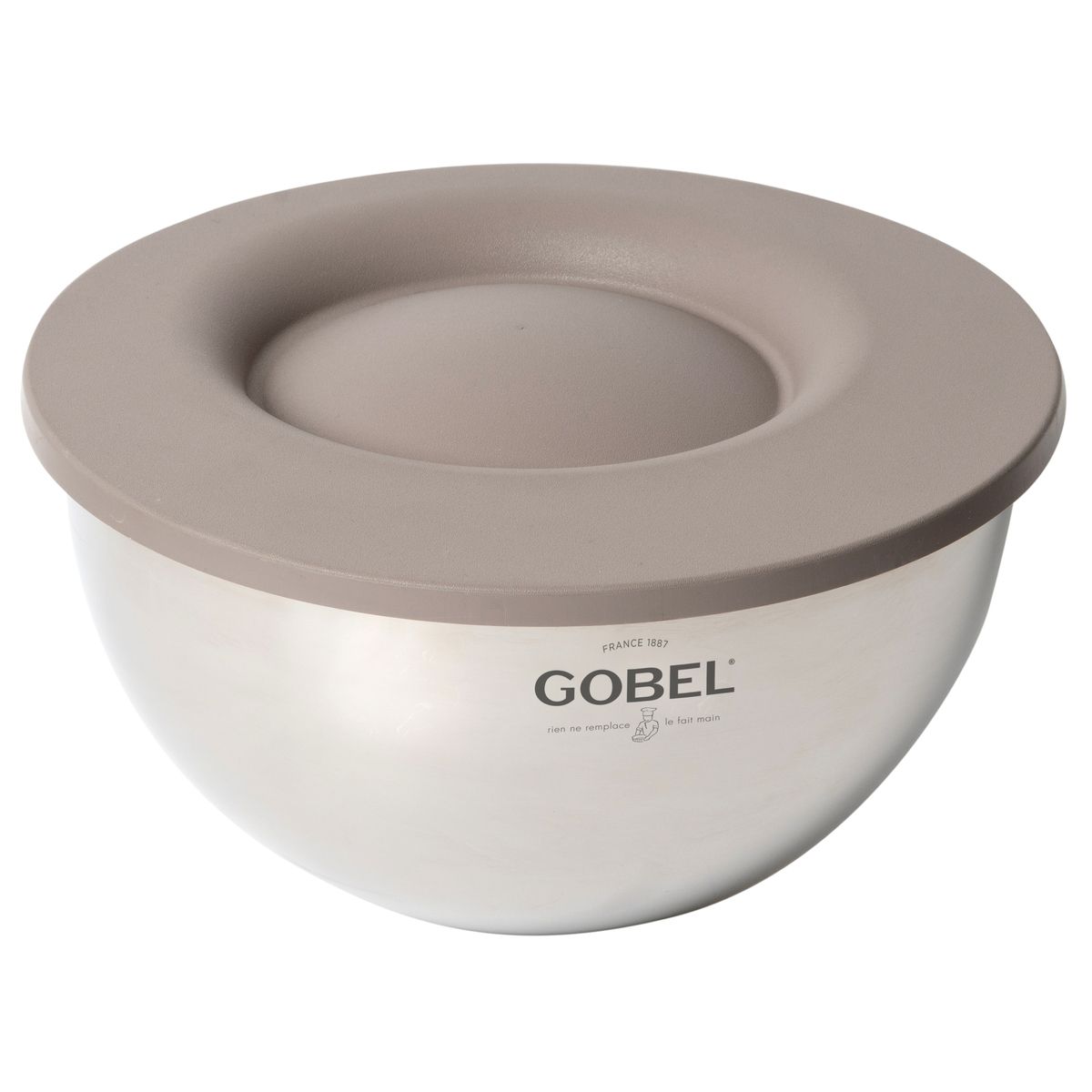 Cul de poule Gobel inox avec couvercle-base Ø 24 cm